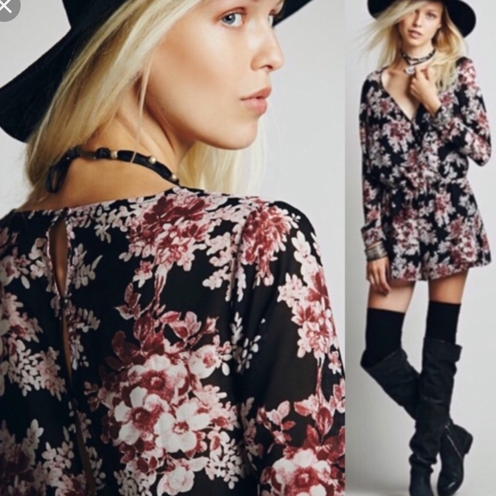 Free people long sleeve romper